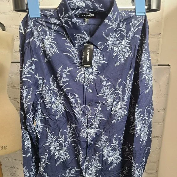Express | Shirts | Express Performance Mens Extra Slim Button Down Shirt | Poshmark Express | Shirts | Express Performance Mens Extra Slim Button Down Shirt | Poshmark